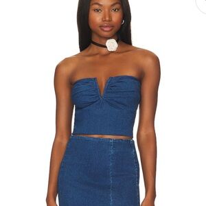 Corset top CURRENT SEASON REVOLVE Line & Dot (skirt in separate listing)